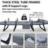 1-pack outdoor camping nap folding bed, office single bed artifact, simple and portable escort camp bed nap bed with mattress adjustable folding chair