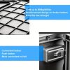 Folding car storage box seat, foldable luggage compartment matte black suitable for family travel, fishing, camping